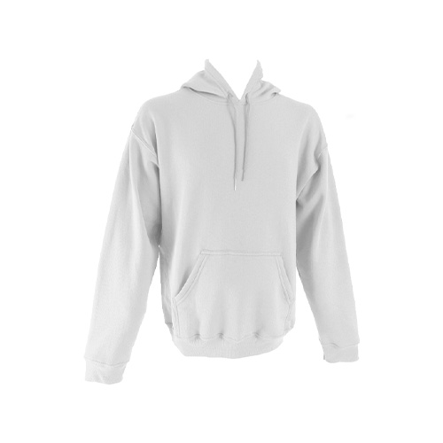 HOODIE WIT UNISEX - Vista 2